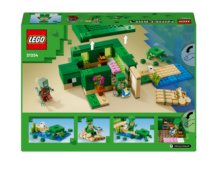 LEGO Minecraft 21254 Żółwi domek na plaży