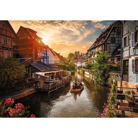 Puzzle Premium Plus Quality 1000 el. Mała Wenecja w Colmar Francja 