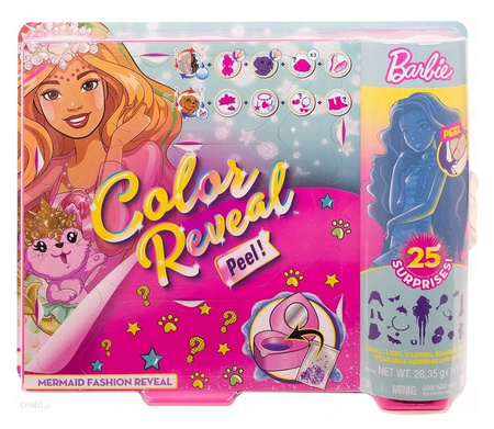 Barbie Color Reveal Lalka syrenka AKCESORIA GXY20 GXV93